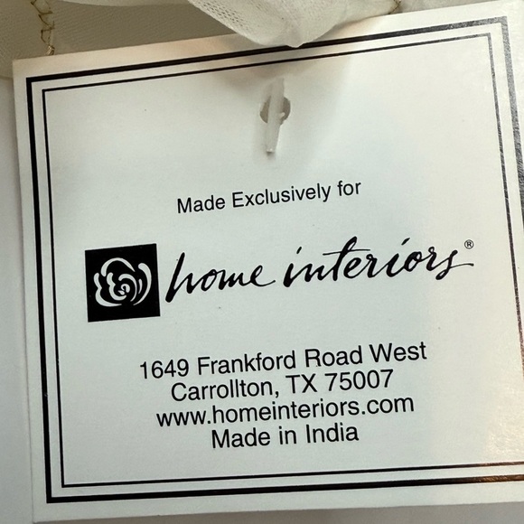 Vintage Home Interior Angel Tree Topper White Glitter Wings - Picture 3 of 6